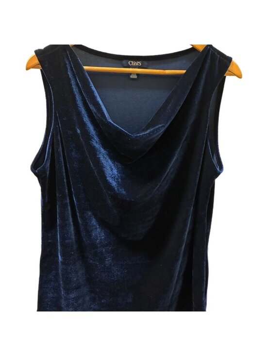 Tops - Deep Blue Velvet Tank Top